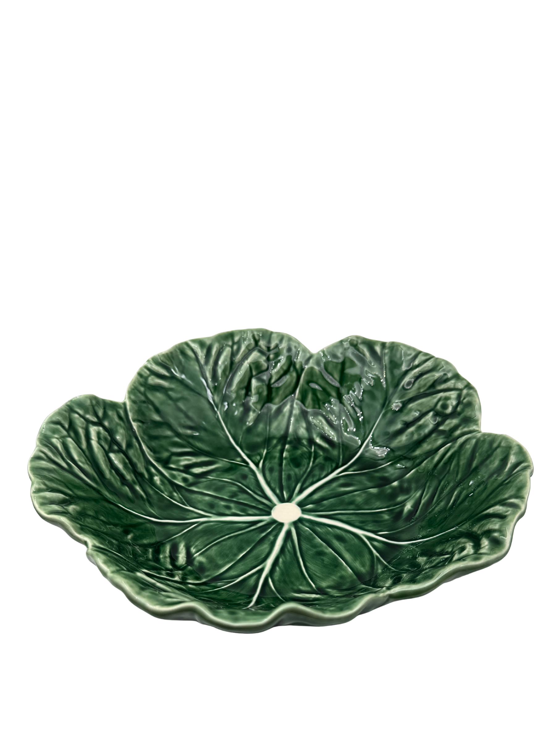 Grøn Cabbage salatskål fra Bordallo Pinheiro, formet som kål, 29 centimeter - unik og håndlavet keramik fra Portugal