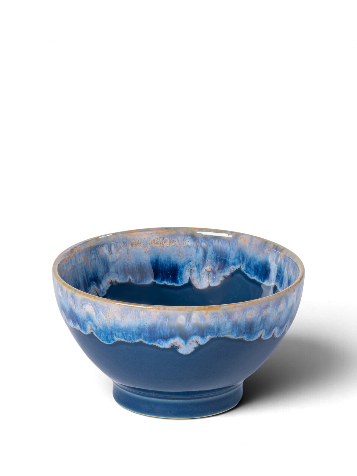 Costa Nova latte bowls - 4 håndlavede skåle i forskellige farver - her i denim - keramik fra Portugal