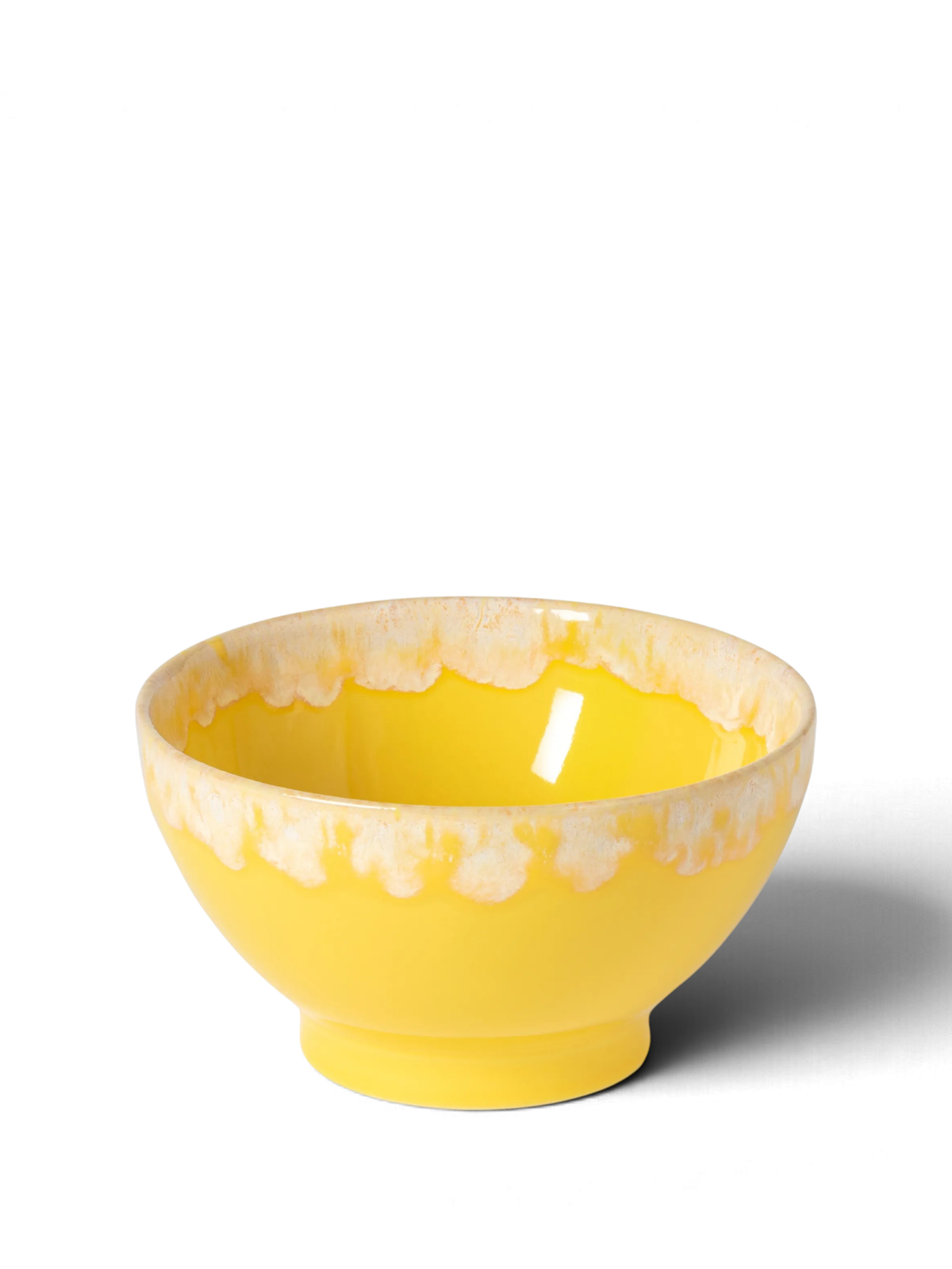 Costa Nova latte bowls - 4 håndlavede skåle i forskellige farver - her i gul - keramik fra Portugal