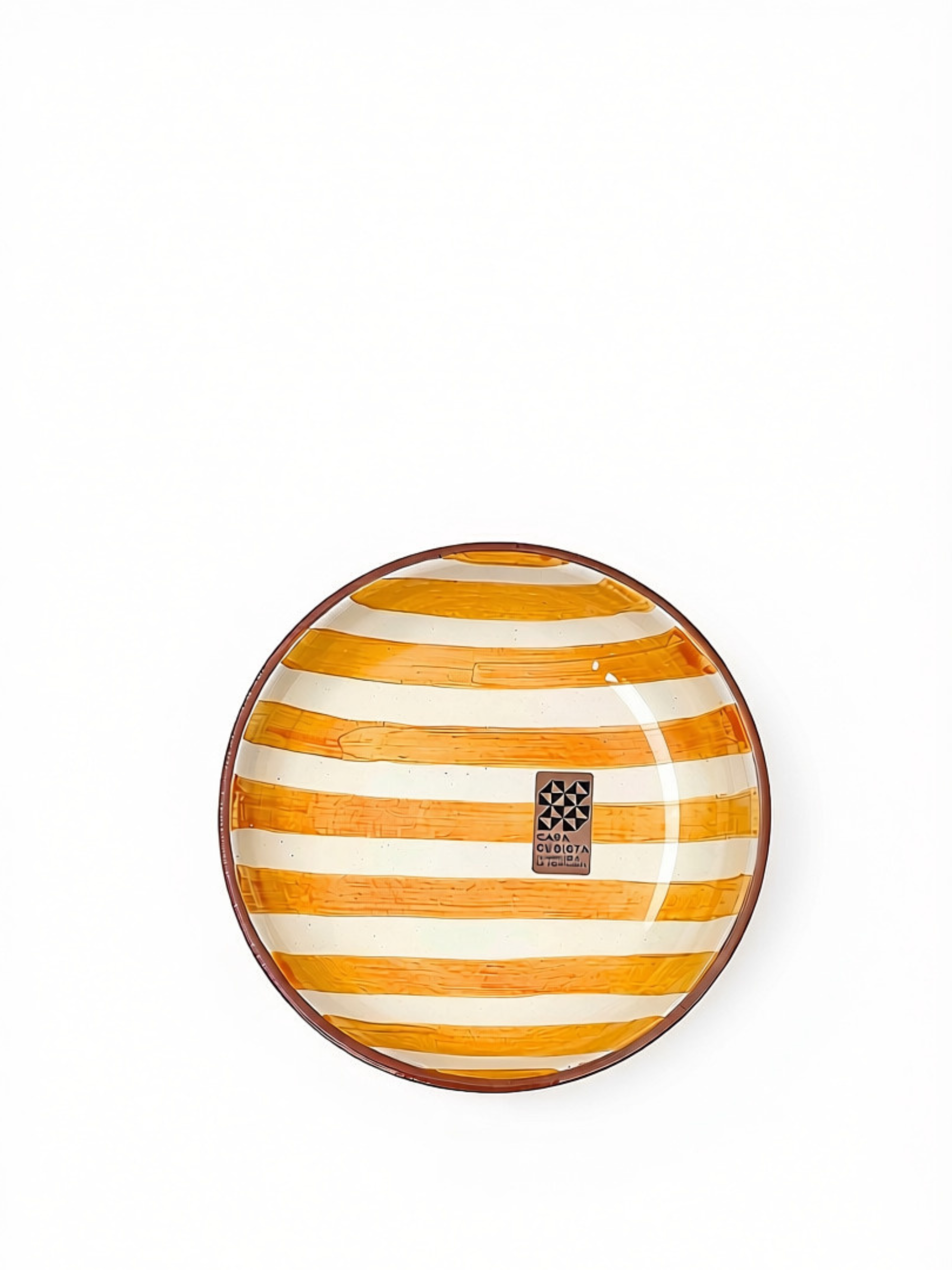 Casa Cubista Bold Stripe skål i gul