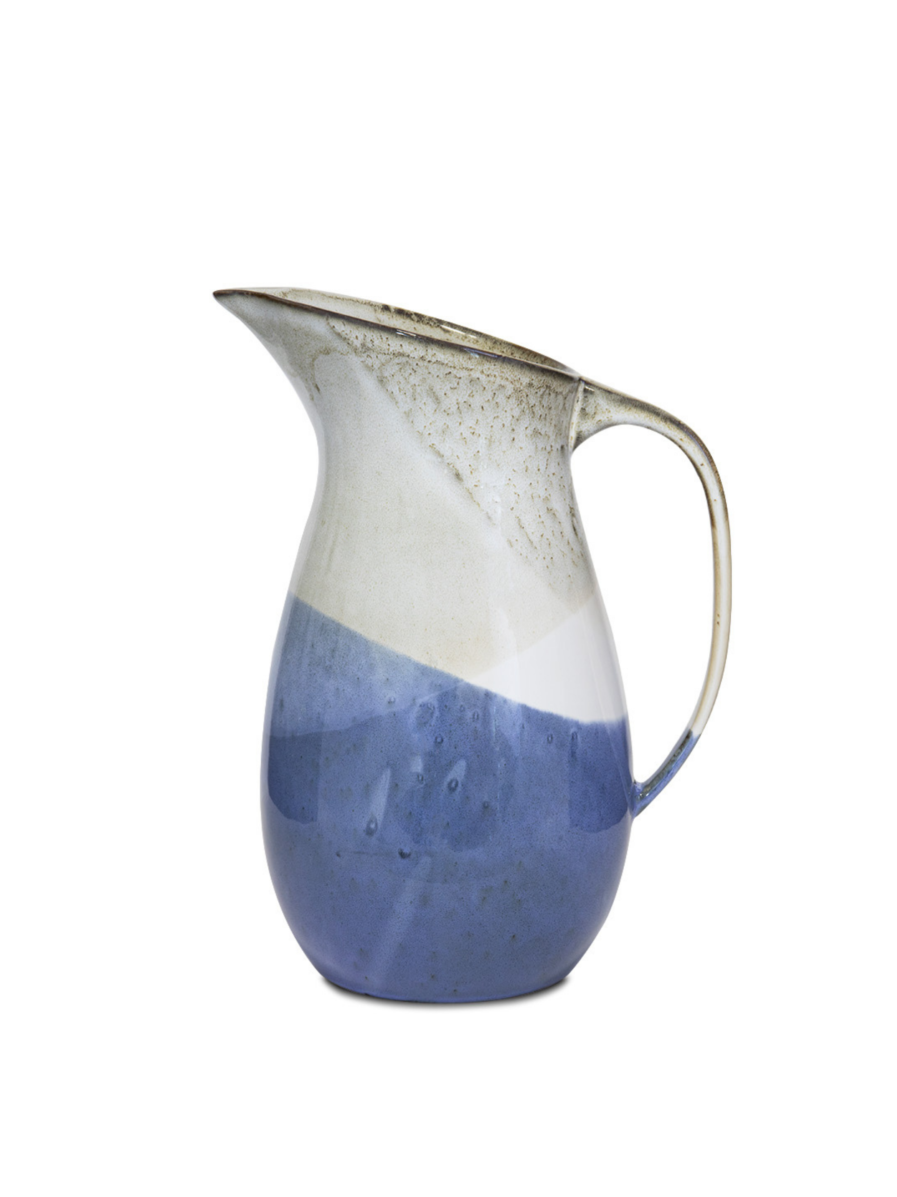 Salty Sea kande i bå og hvid fra Terrafina - håndlavet porcelænsstentøj fra Portugal