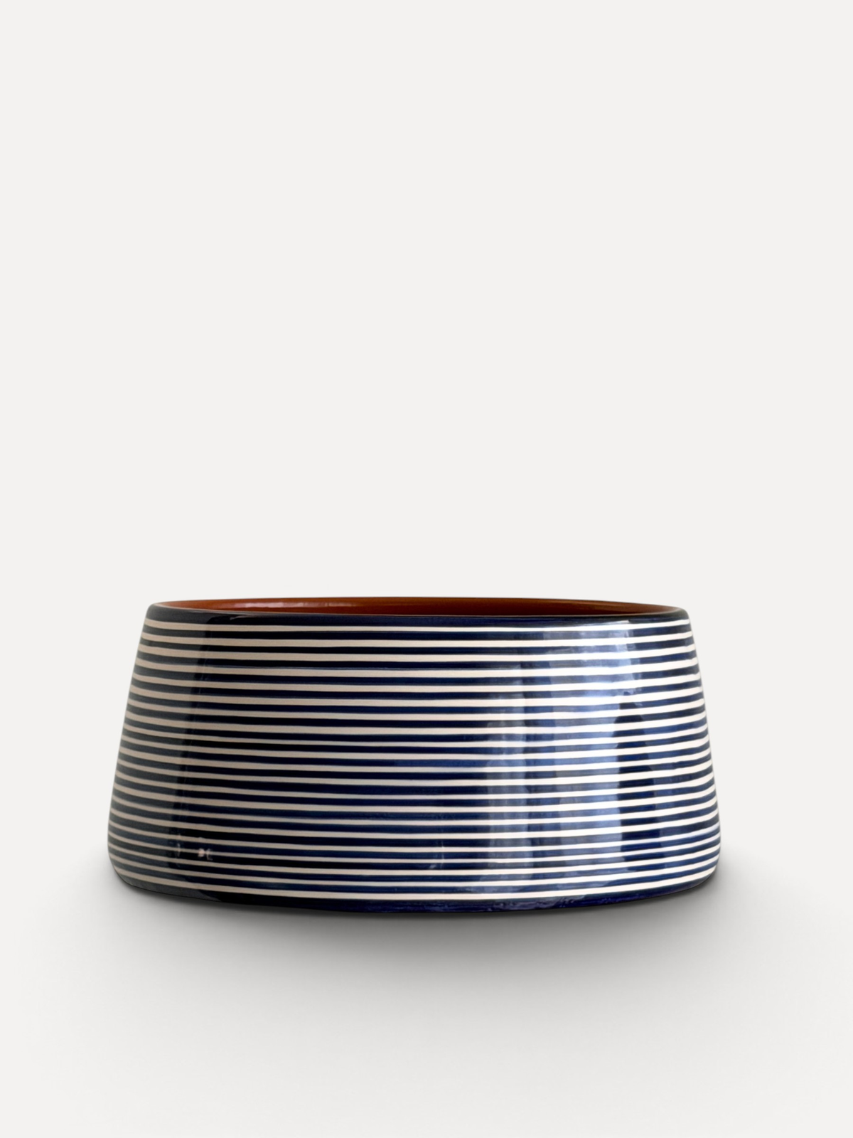 Casa Cubista Classic stripe skål med blå striber - keramik fra Portugal