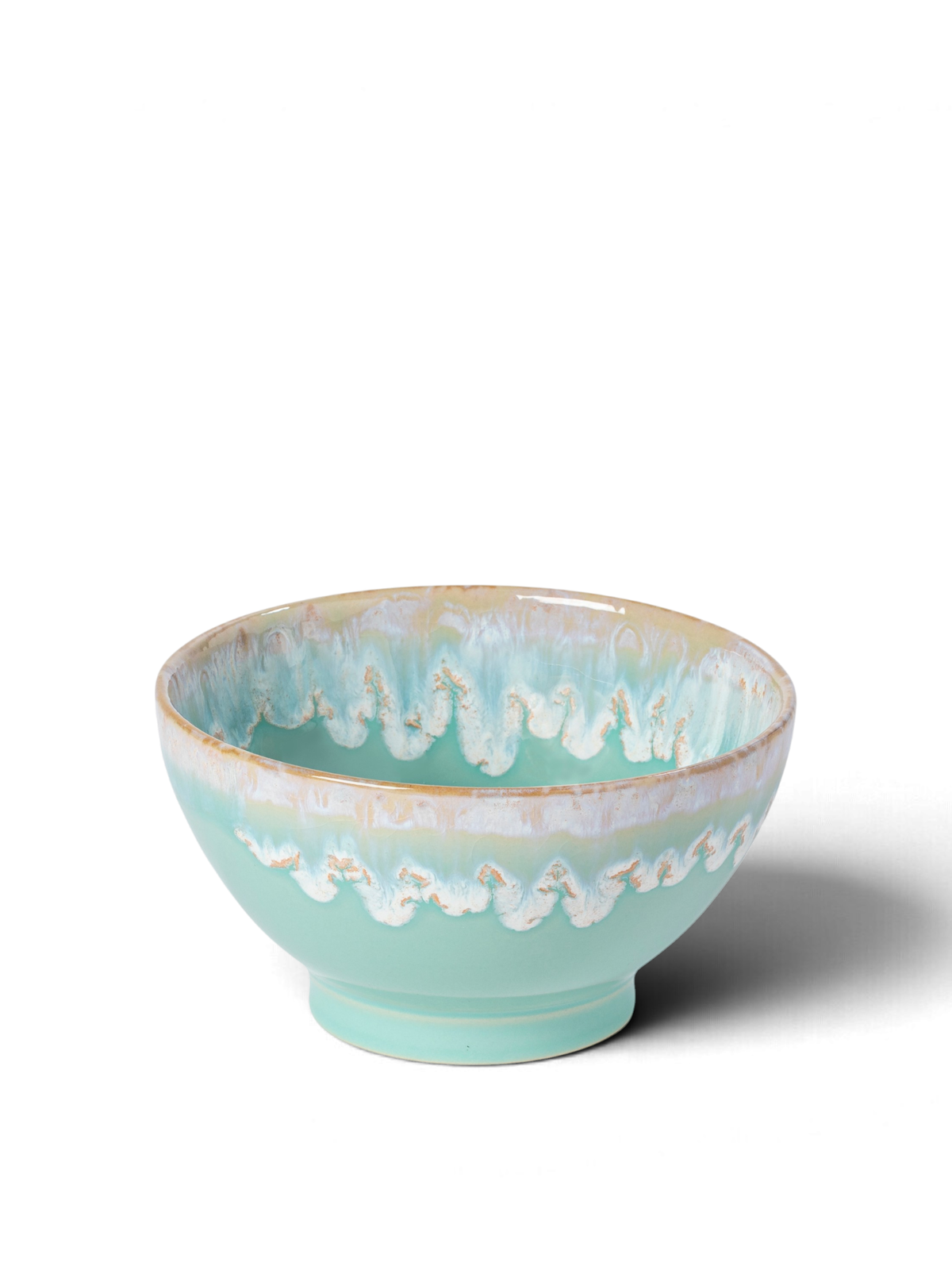 Costa Nova latte bowls - 4 håndlavede skåle i forskellige farver - her i aqua - keramik fra Portugal