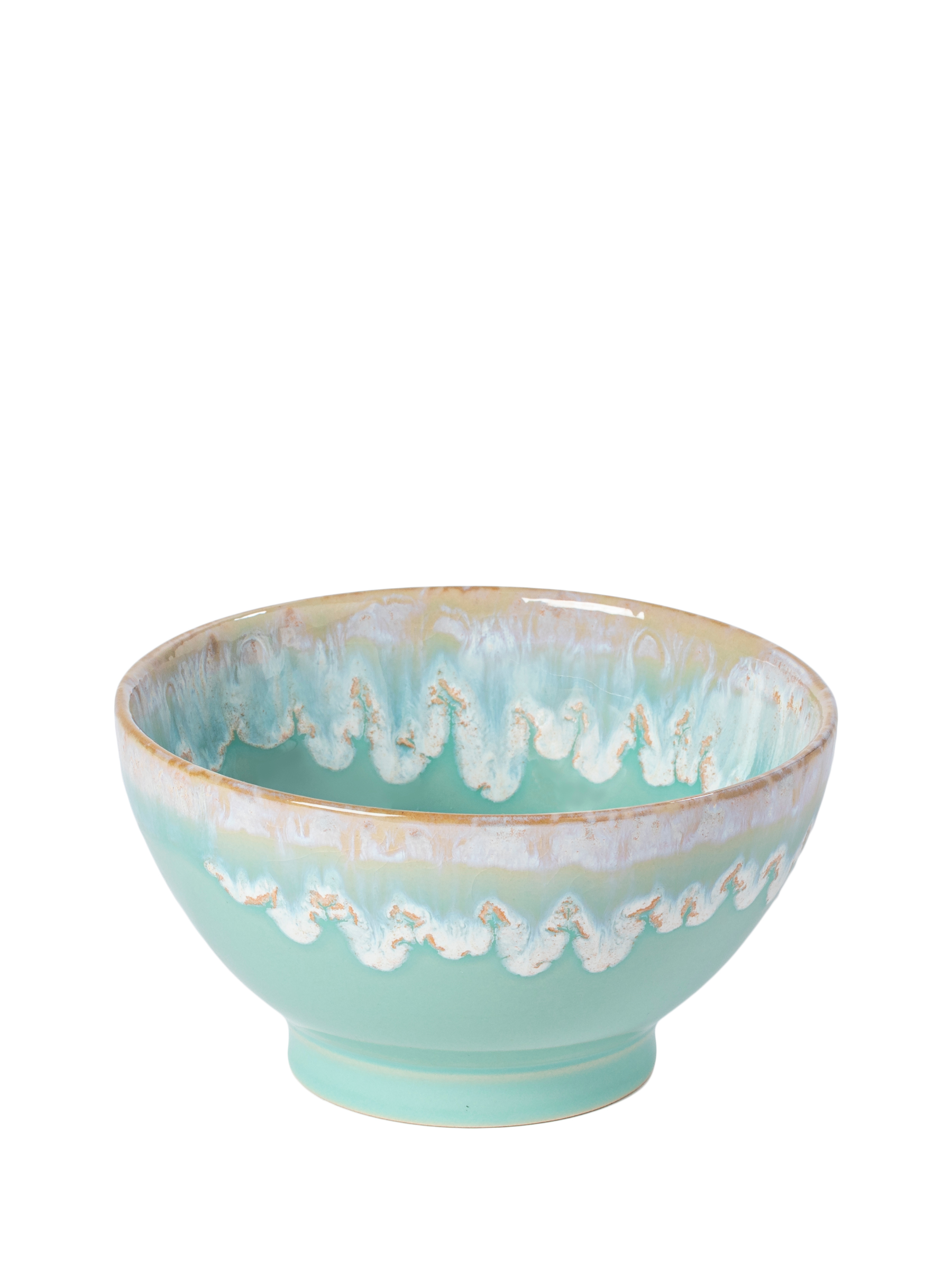 Costa Nova latte bowl i aqua / turkis - håndlavet keramik fra Portugal