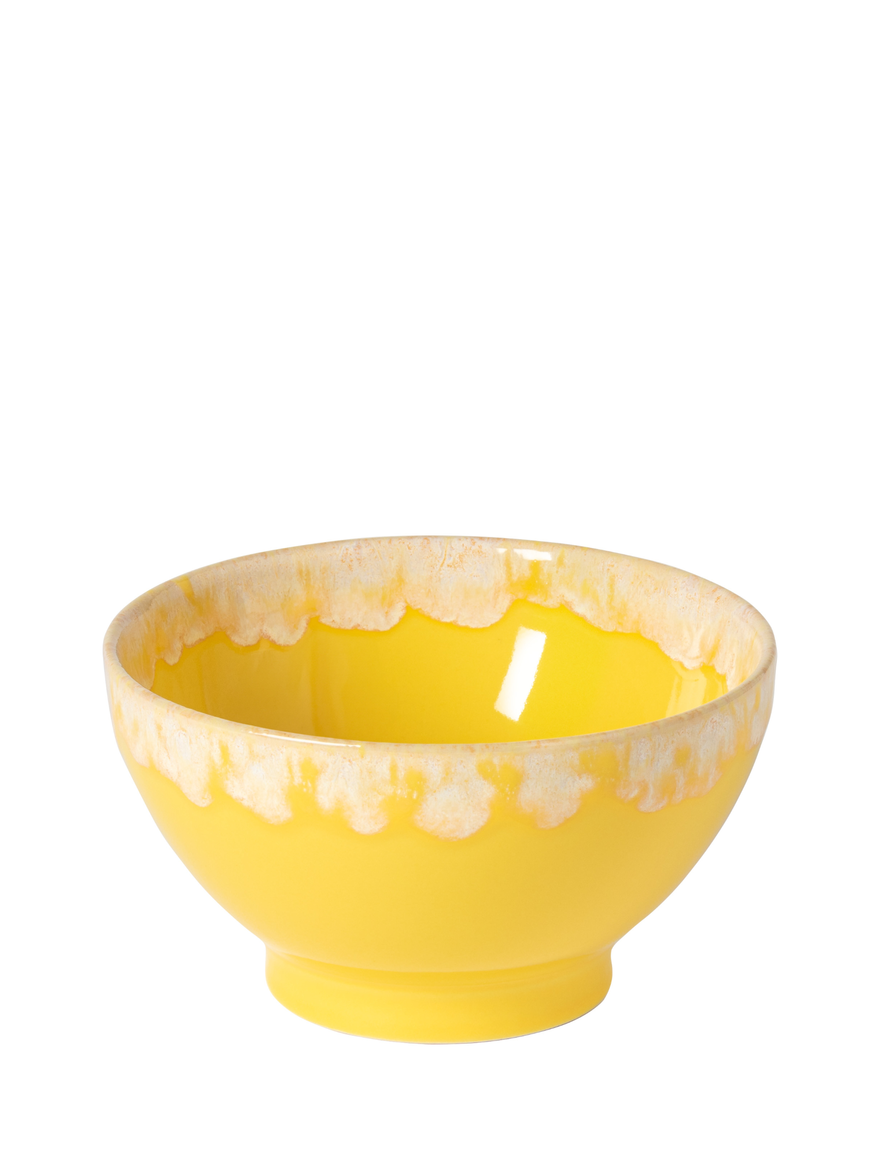 Costa Nova latte bowl i gul - håndlavet keramik fra Portugal