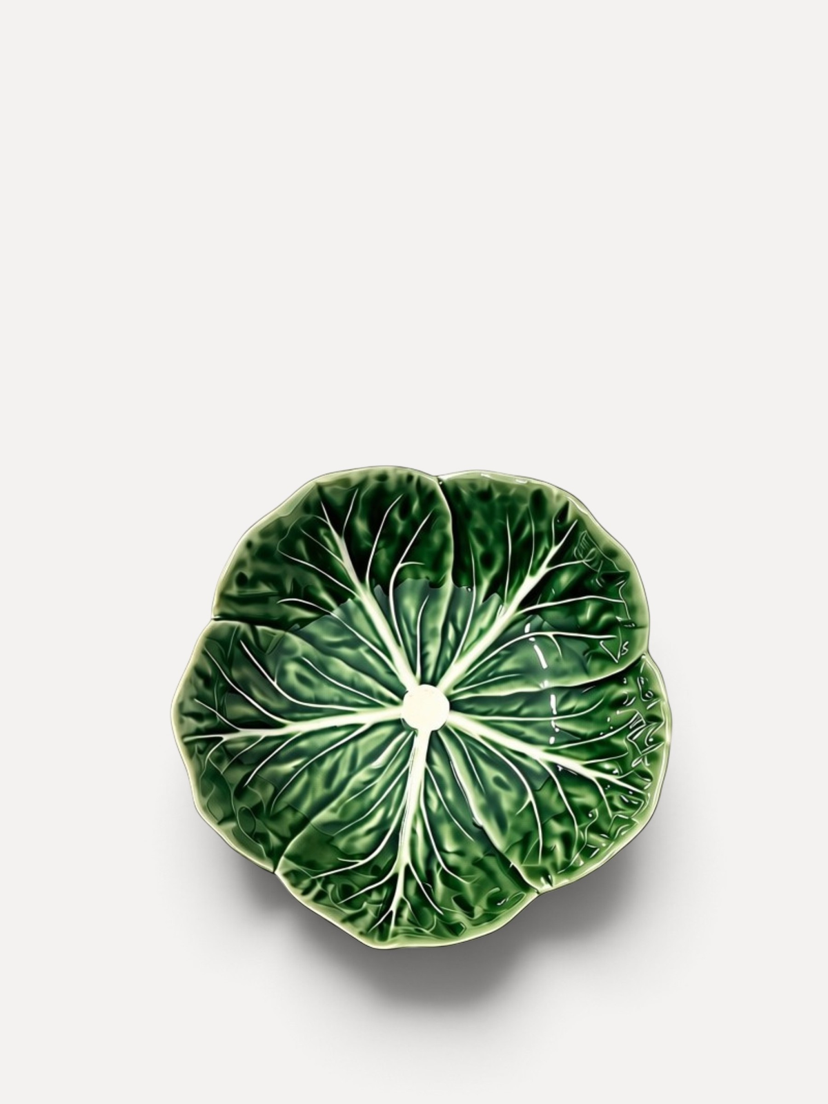 Grøn Cabbage skål i medium 15 centimeter fra Bordallo Pinheiro - unik og håndlavet keramik fra Portugal