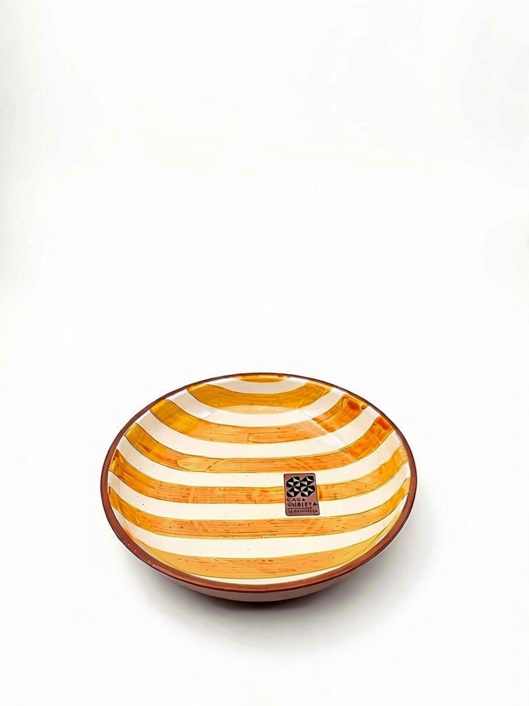 Casa Cubista Bold Stripe skål i gul
