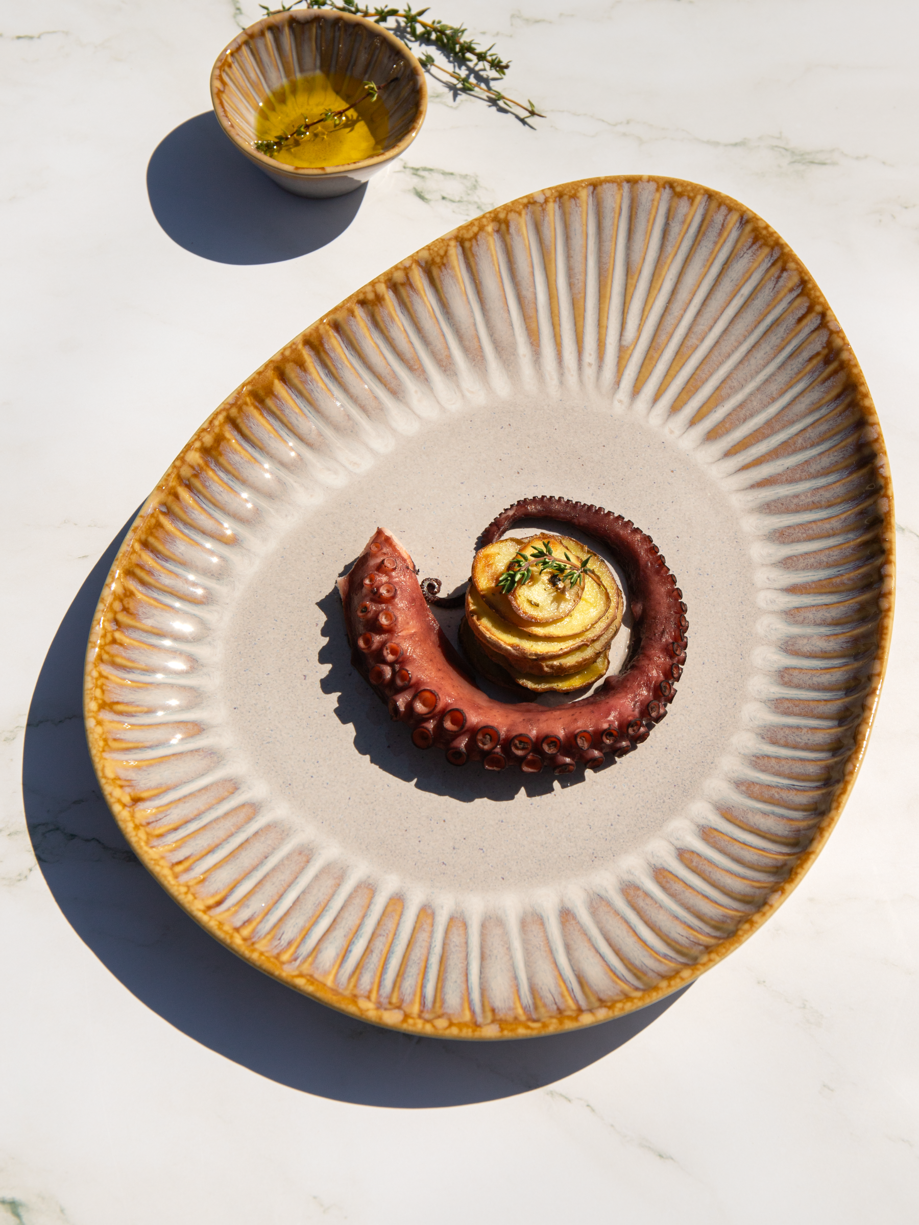 Vieira cream fad med skaldyr fra Terrafina - håndlavet porcelænsstøj fra Portugal