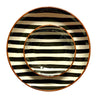 Sort Casa Cubista Bold Stripe mellem skål i sort Bold Stripe serveringsskål