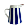 Blå Casa Cubista Bold Stripe kande hvid baggrund