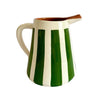 Grøn Casa Cubista Bold Stripe kande hvid baggrund