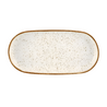 Casa Alegre Rustic Blend hvidt ovalt medium fad hvid baggrund