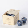 Blå Costa Nova Grespresso keramikkaffekopper med Costa Nova kasse