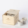 Hvide Costa Nova Grespresso keramikkaffekopper med Costa Nova kasse